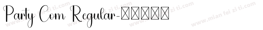 Party Com Regular字体转换